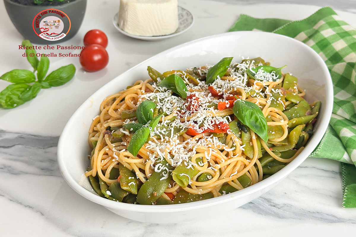 ricertta pasta con i fagiolini alla calabrese