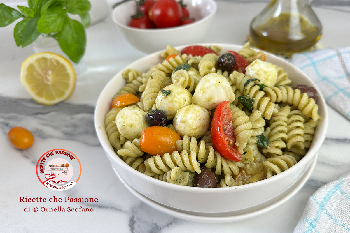 ricetta pasta fredda con pesto di tonno e limone