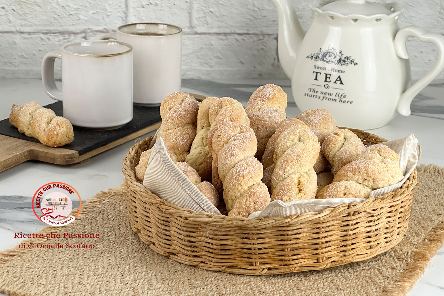 ricetta biscotti treccine da inzuppo