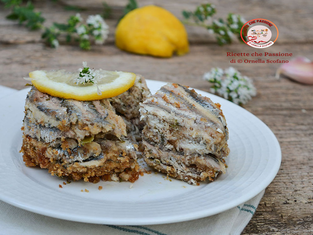 ricetta tortino di alici