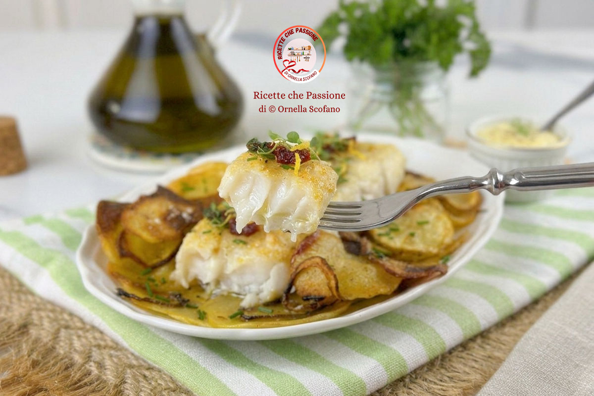 ricetta merluzzo gratinato con patate al forno