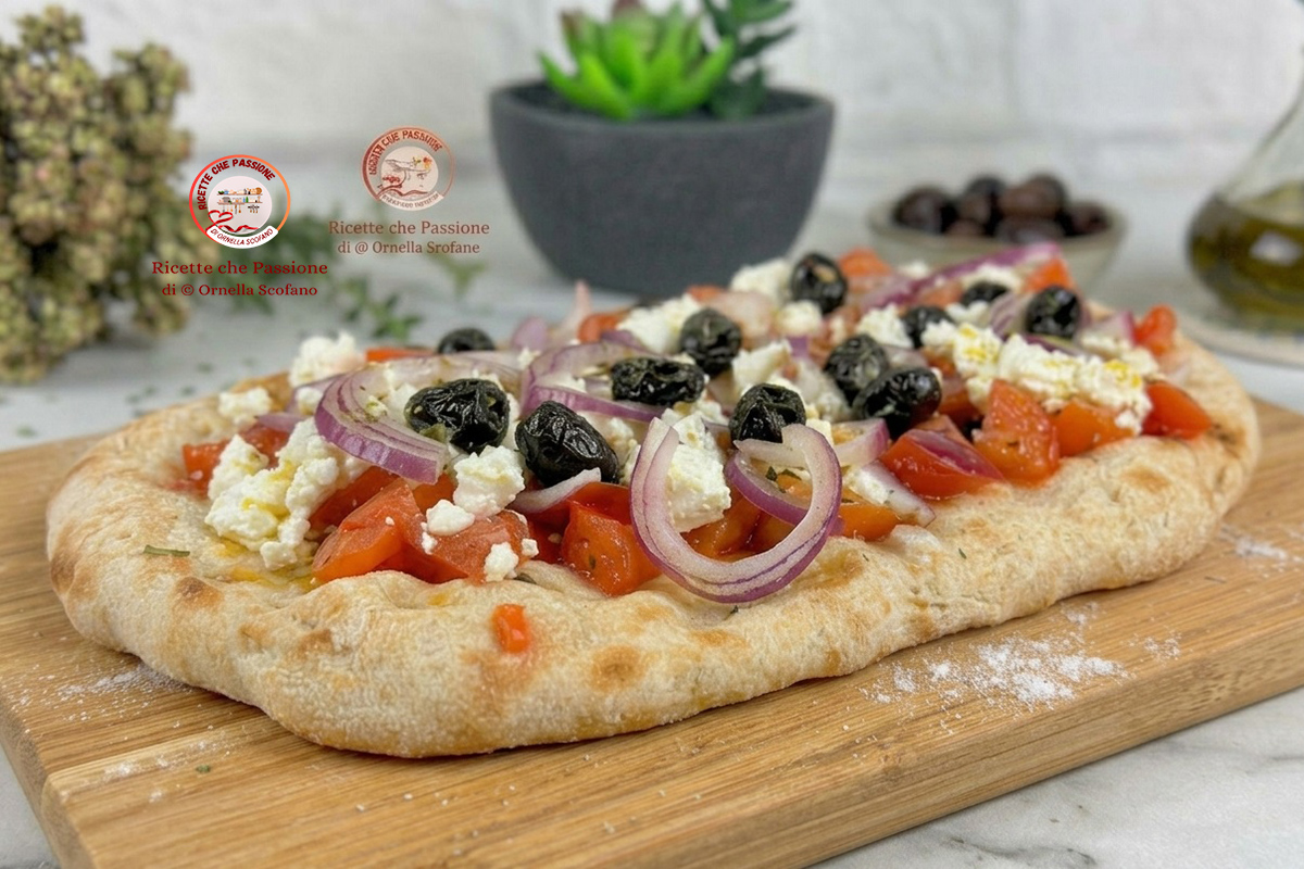 ricetta pinsa precotta alla greca