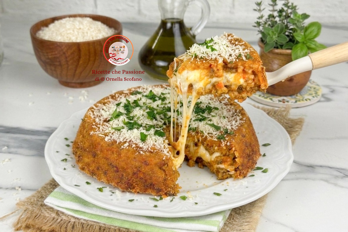 ricetta sformato di riso al ragù e provola