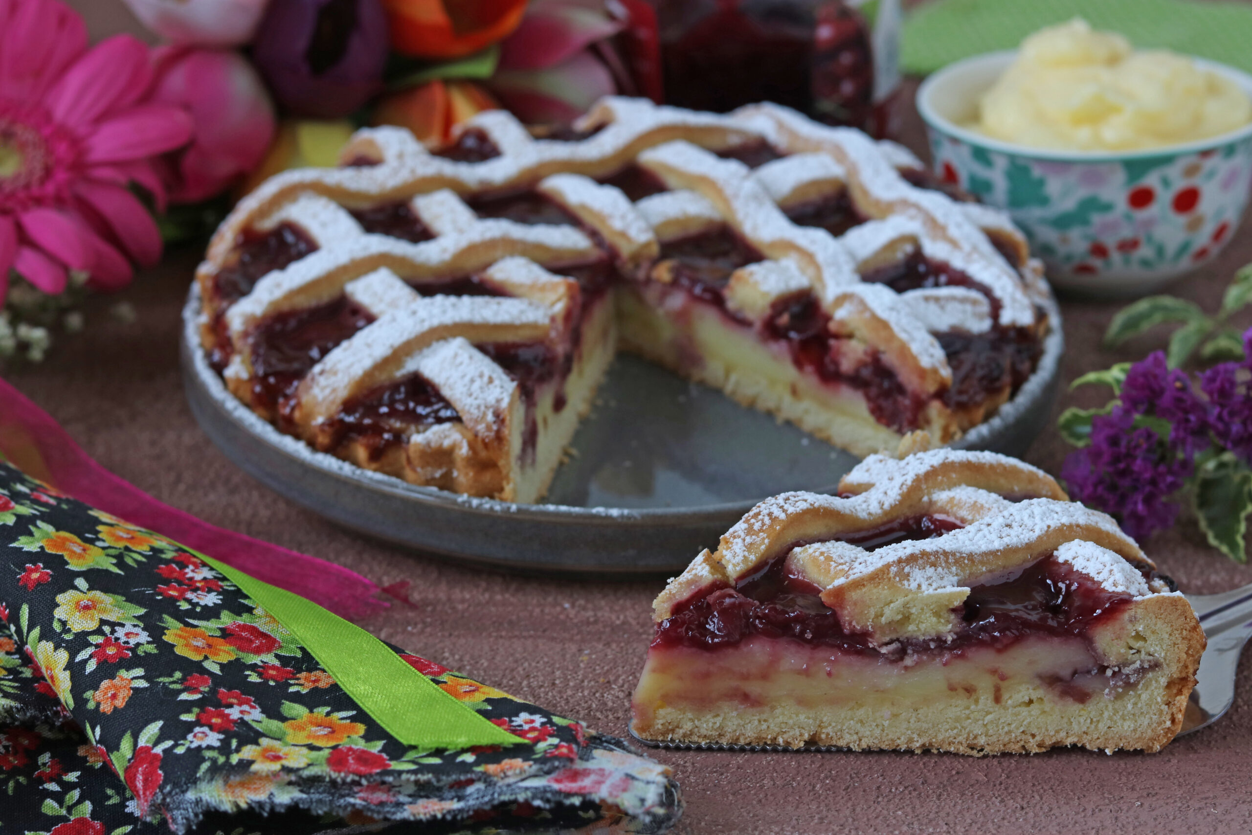 crostata crema e marmellata