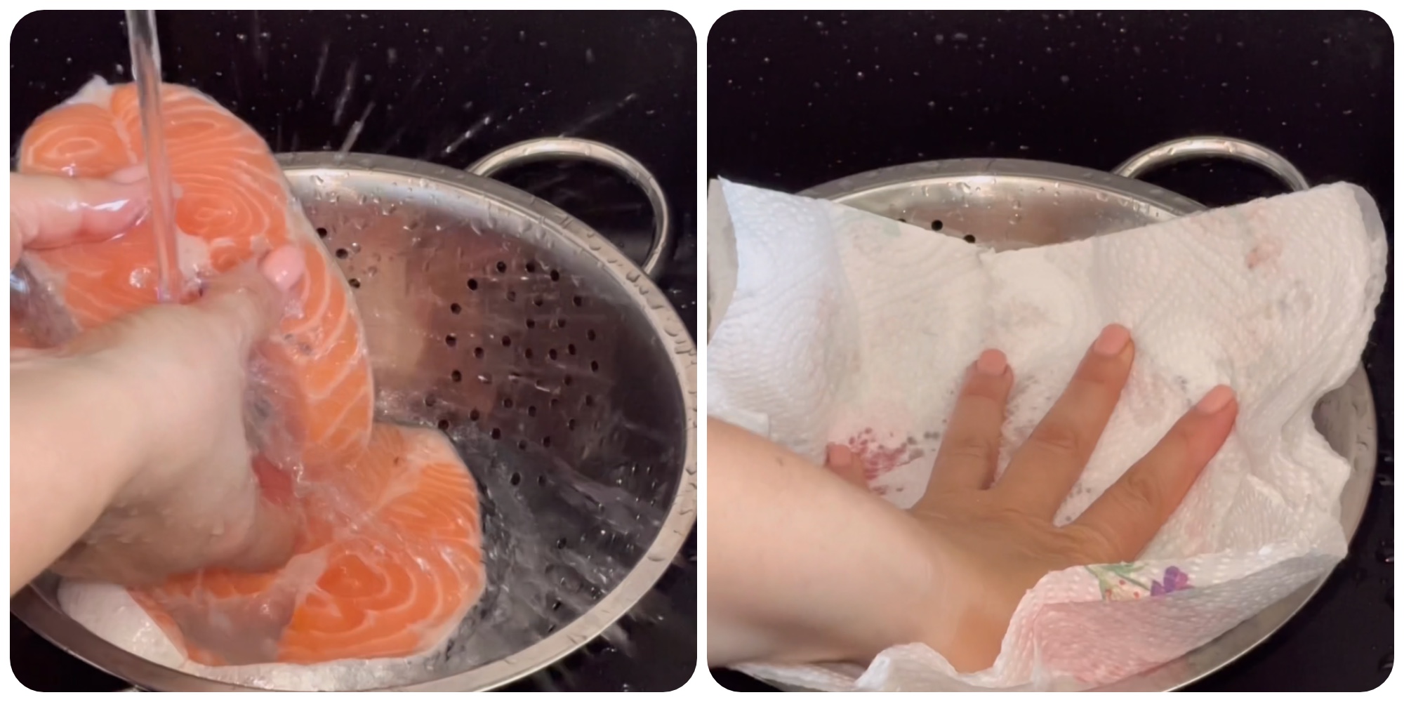 tranci di salmone al forno gratinato