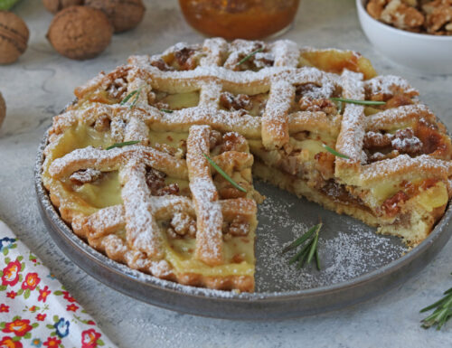 CROSTATA CREMA FICHI E NOCI