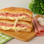 pizza farcita mortadella e mozzarella