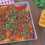 pizza in teglia con alici