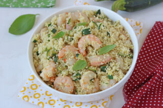 Cous cous zucchine e gamberetti