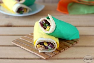 Wrap di piadina con tonno e fagioli rossi