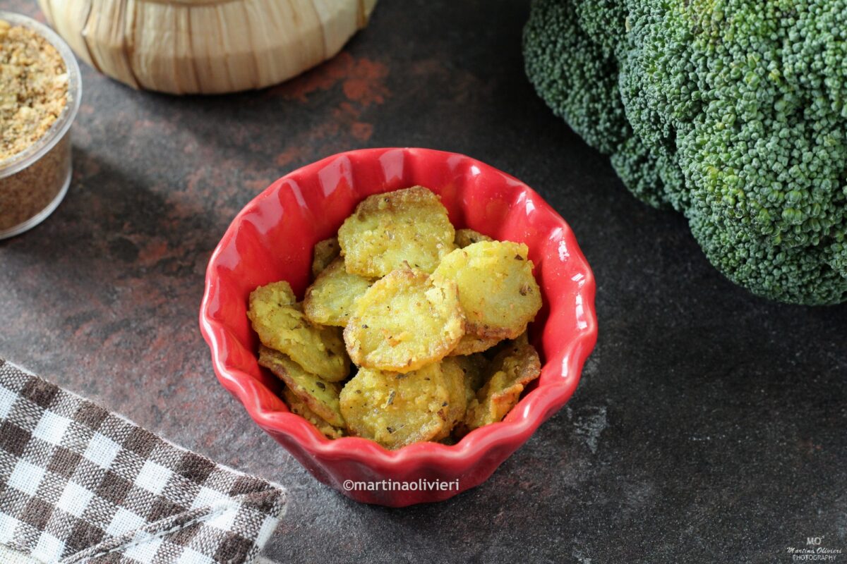 Chips con gambo di broccoli Le Ricette di Libellula