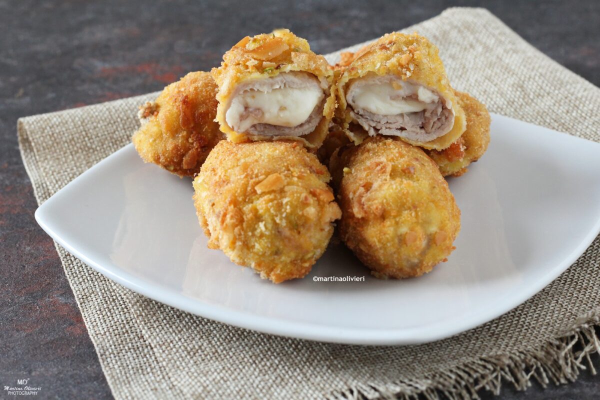 Involtini di lonza impanati