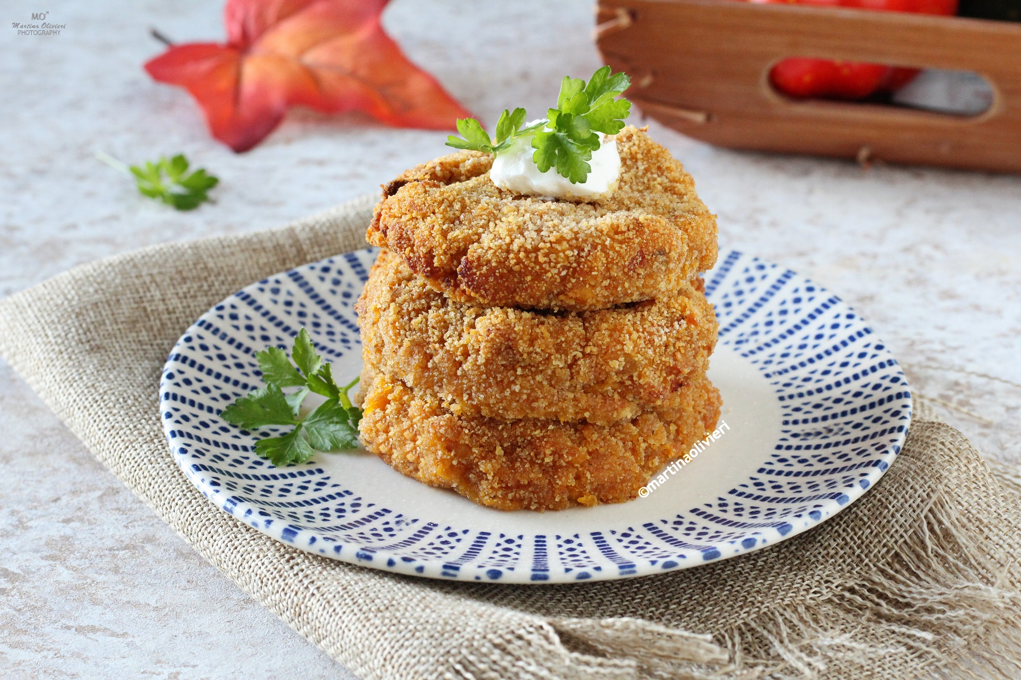Burger di zucca e ceci