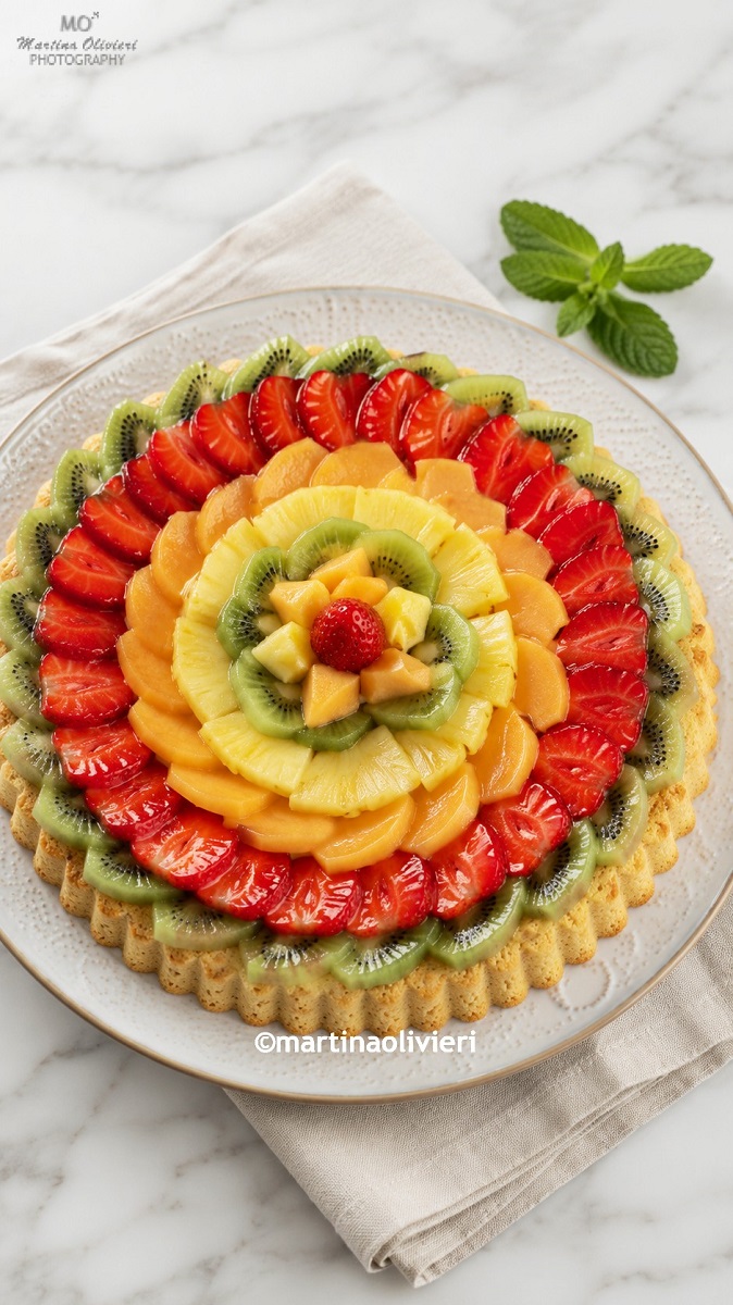 Crostata alla frutta e crema pasticcera