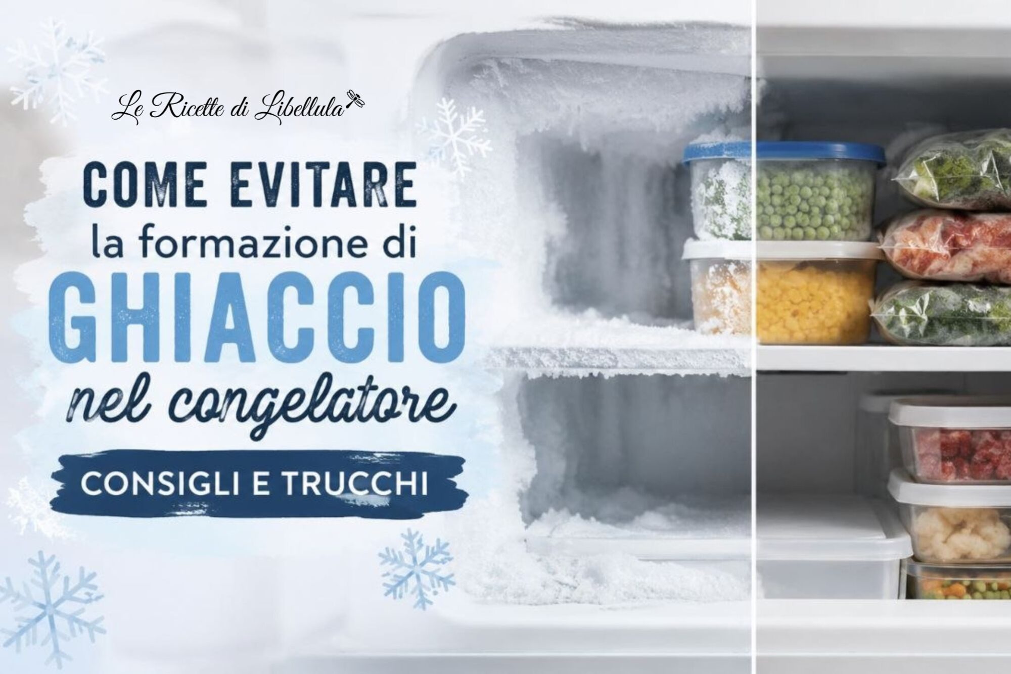 Come evitare la formazione di ghiaccio nel congelatore