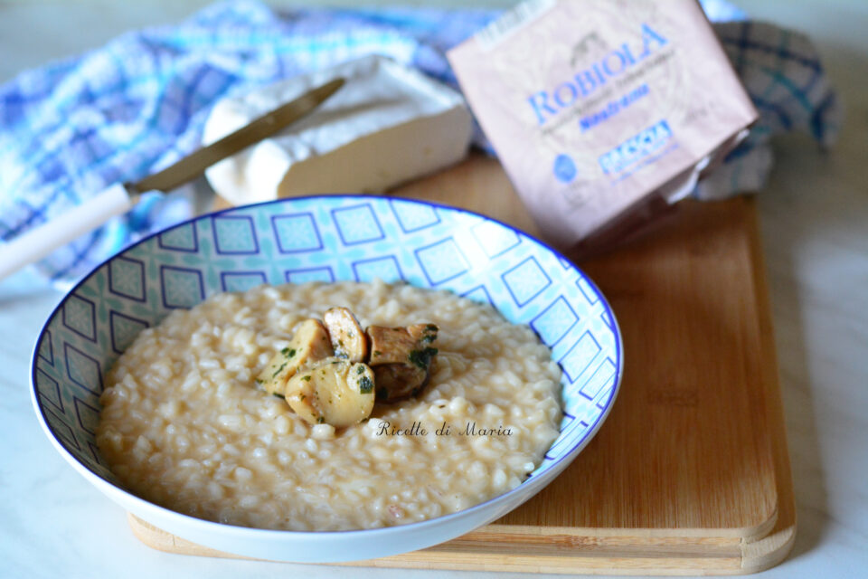 risotto robiola e funghi porcini