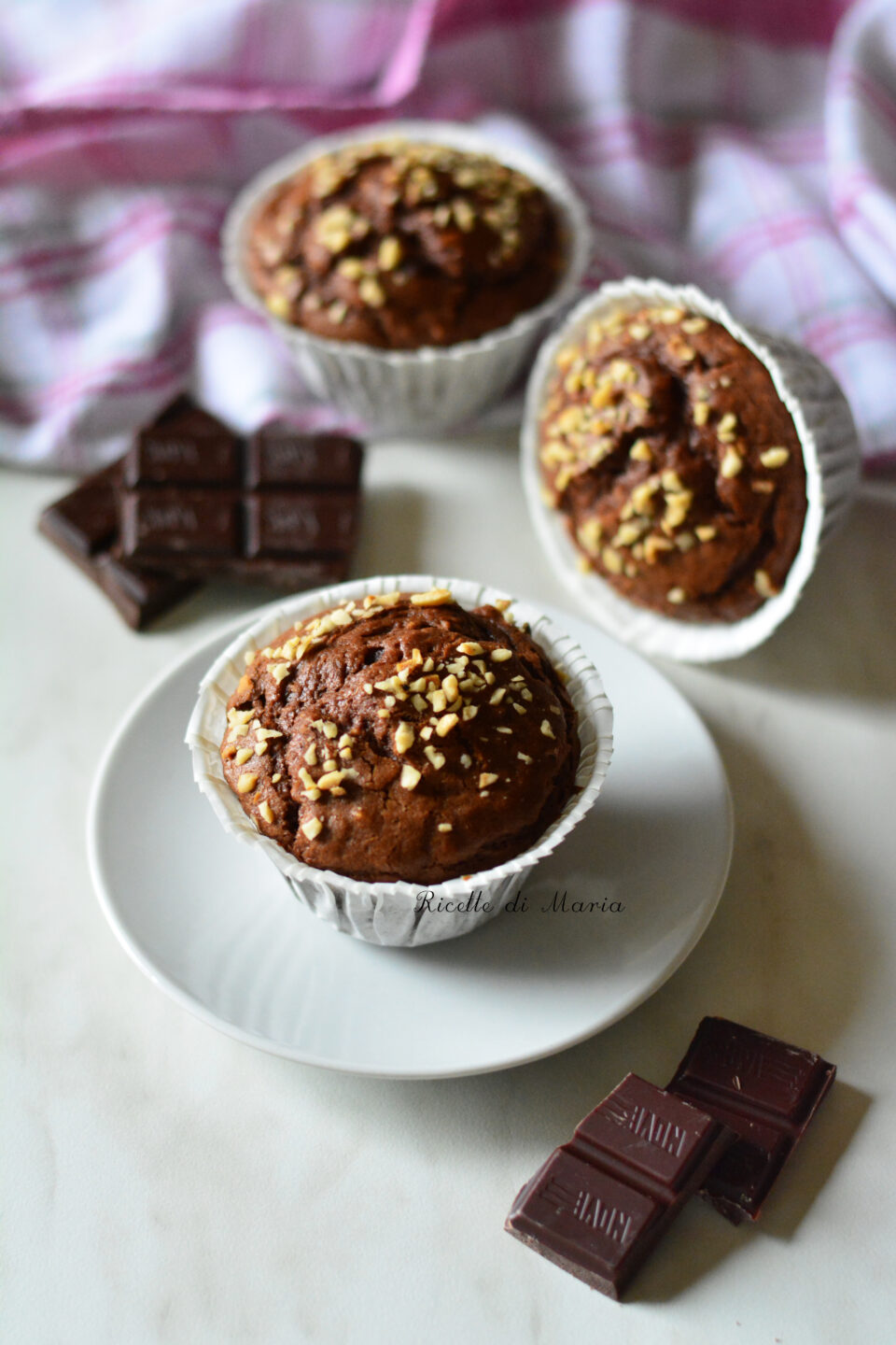 Muffin cioccolato e nocciola