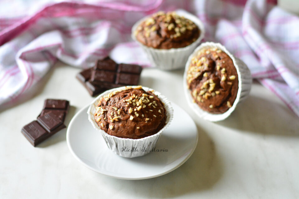 Muffin cioccolato e nocciola