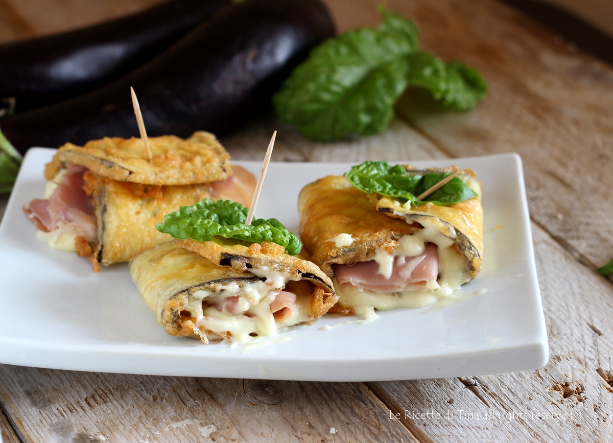 COTOLETTE DI MELANZANE FILANTI FARCITE CON PROSCIUTTO ...