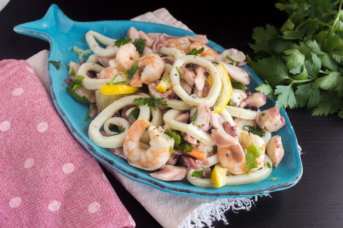 INSALATA DI MARE FACILE, VELOCE E GUSTOSA. Antipasto O Secondo Di Pesce ...