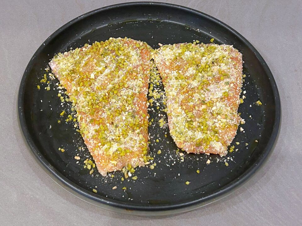filetti di salmone in crosta di pistacchi 2