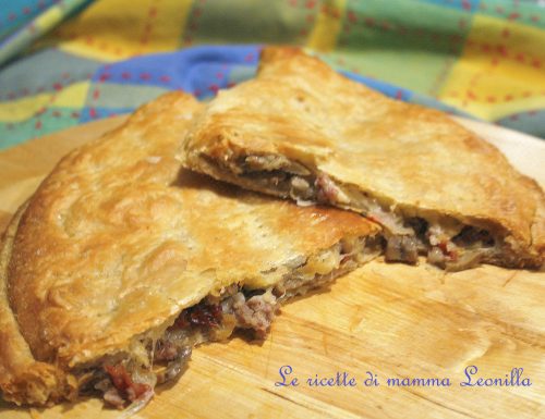 PASTA SFOGLIA FARCITA GUSTOSA -ricetta salata facile e veloce