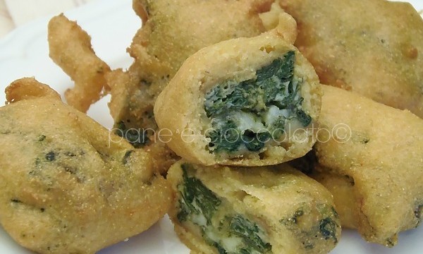 Crocchette di spinaci e mozzarella filante