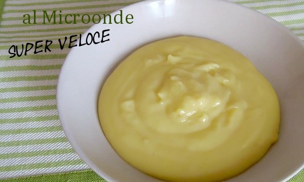 Ricetta Crema Pasticcera al microonde cottura 4 minuti