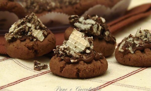 Nutellotti ai Wafer – Nutella thumbprints Cookies