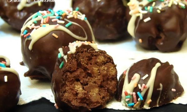 Palline croccanti alla Nutella di Carnevale