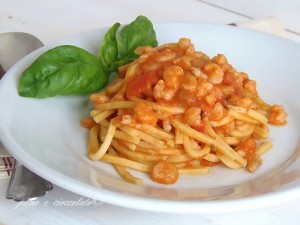 Spaghetti gamberi e pomodoro