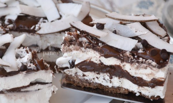 Torta Pinguino al cocco Torta cioccolato e cocco fredda