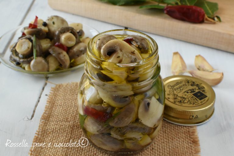 FUNGHI sott olio ricetta veloce COME FARLI e CONSERVARLI