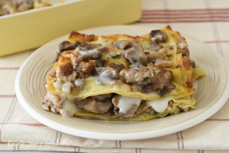 LASAGNE FUNGHI E SALSICCIA Cremose RICETTA PIU' VELOCE