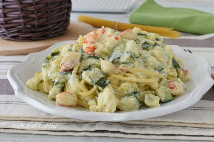 PASTA ZUCCHINE GAMBERI E PHILADELPHIA Cremosa Ma LEGGERISSIMA