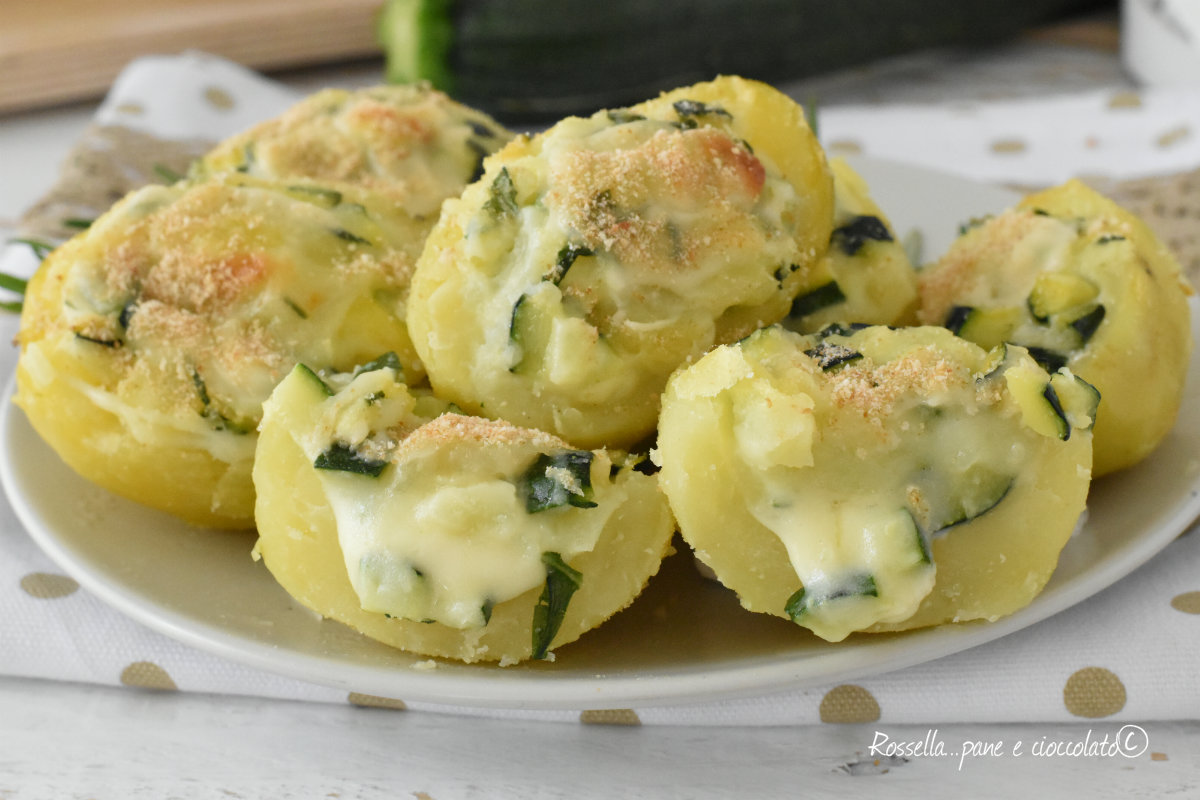 barchette di patate con zucchine