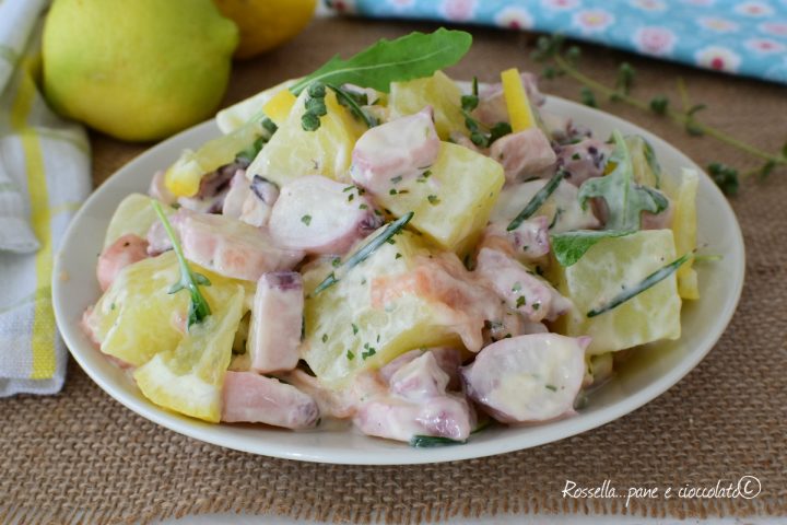 INSALATA Patate Polpo e Gamberi