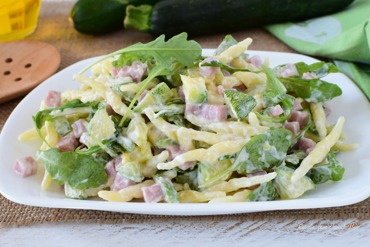 INSALATA di Pasta Zucchine e Prosciutto Cotto