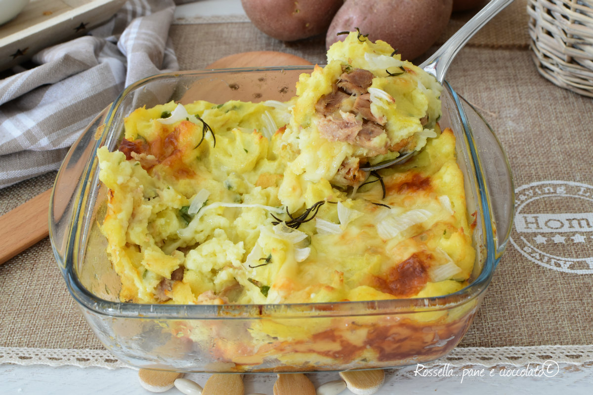 Tortino PATATE E Tonno Da CONTORNO O ANTIPASTO Saporito E Gustoso