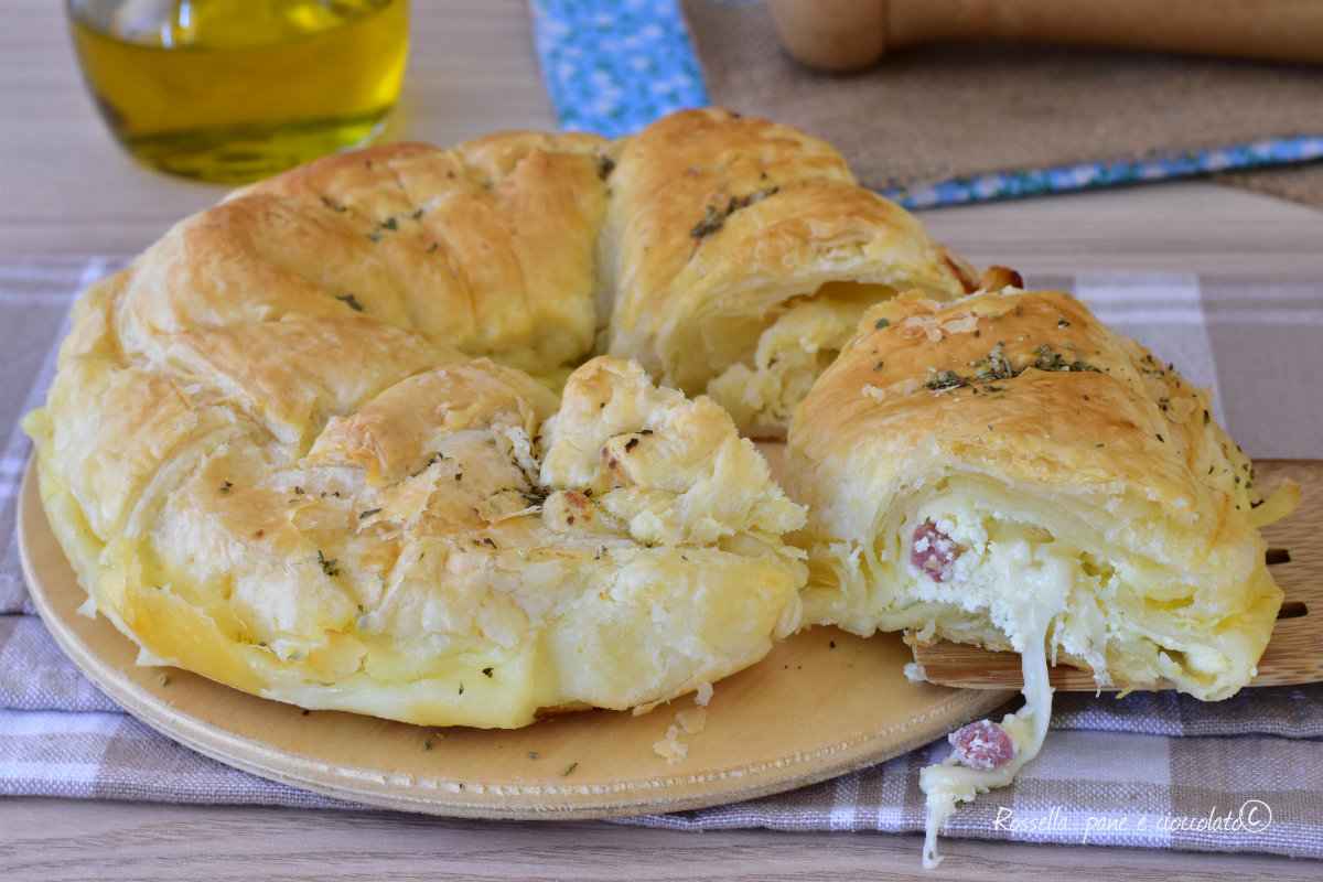 Rustico A Ciambella RIPIENO Di Ricotta E Prosciutto Antipasto Velocissimo