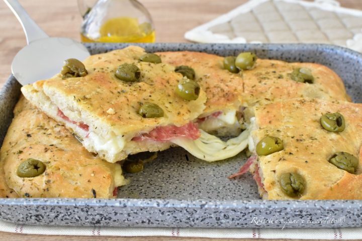 focaccia con pasta pizza