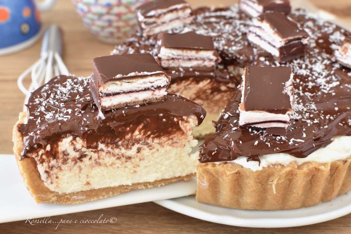Crostata al Cocco Pinguino Semifreddo Ricetta DOLCE senza Cottura