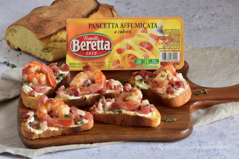 Bruschette Gamberi e Pancetta Affumicata un Antipasto a Pieno gusto