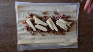 with sausage and provola cheese