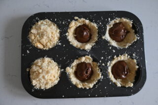 SBRICIOLATINE Muffin alla Nutella Ricetta facile Dolci Monoporzione