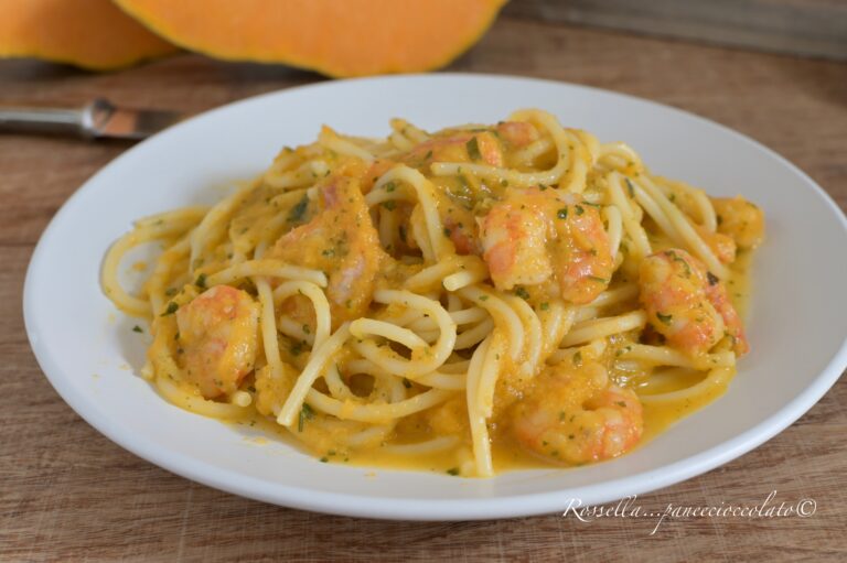 Spaghetti Zucca E Gamberi Ricetta Primo Piatto Di Pasta