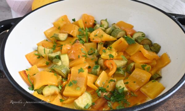 PEPERONI E ZUCCHINE in Padella