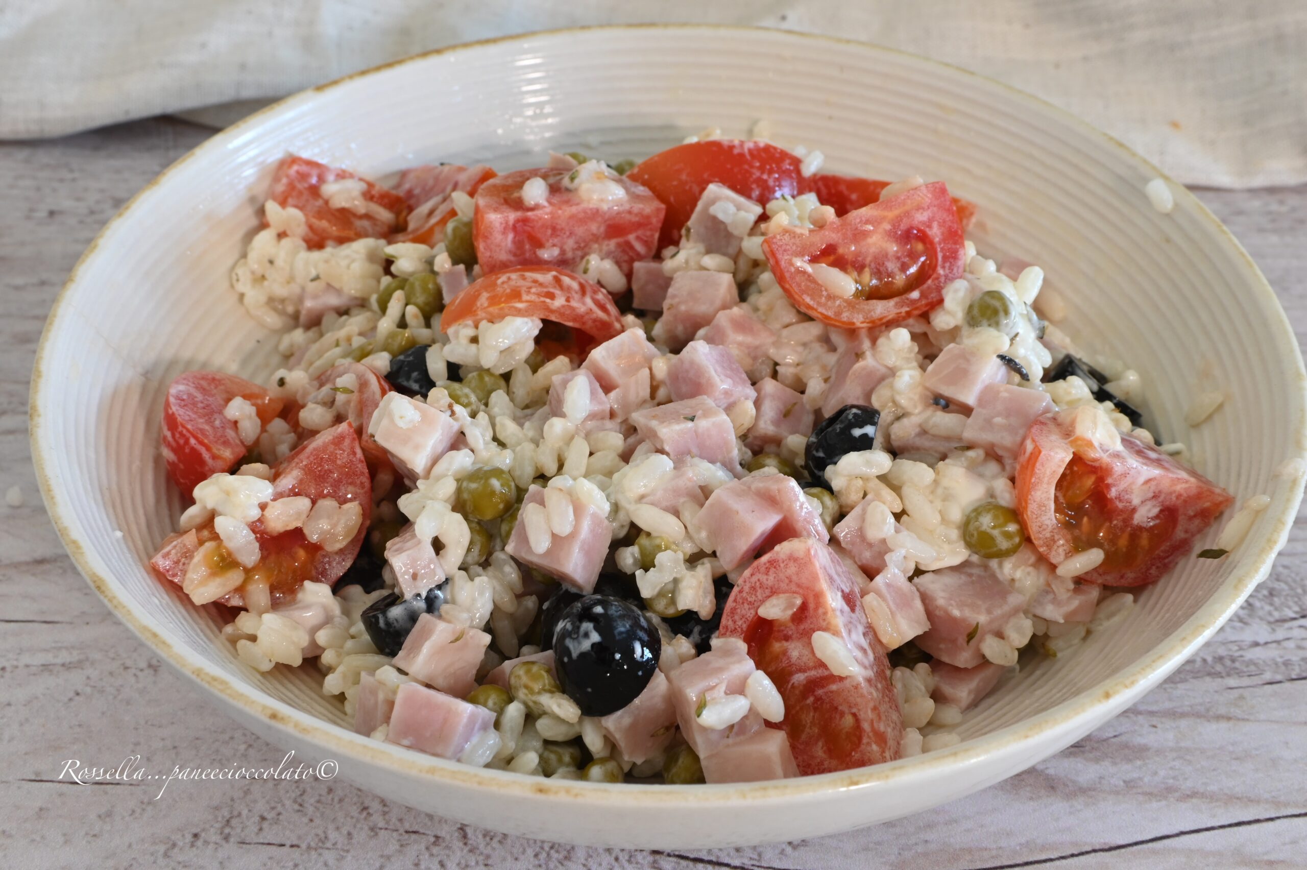 insalata di riso al prosciutto - 1