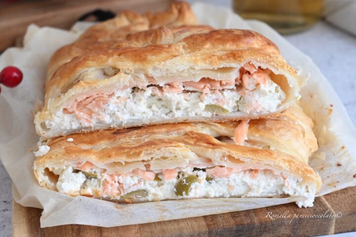 strudel salato al salmone - 1