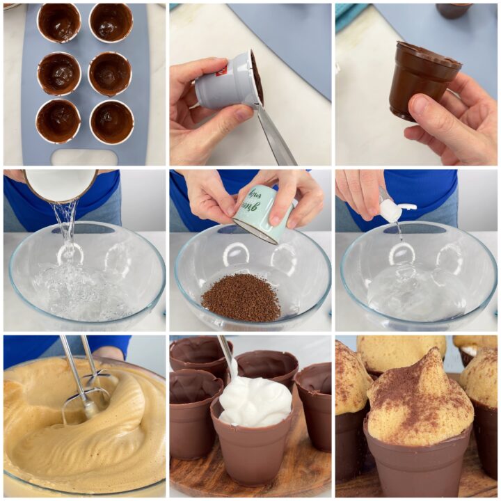 BICCHIERINI al CIOCCOLATO facilissimi con caffè e panna istruzioni dettagliate